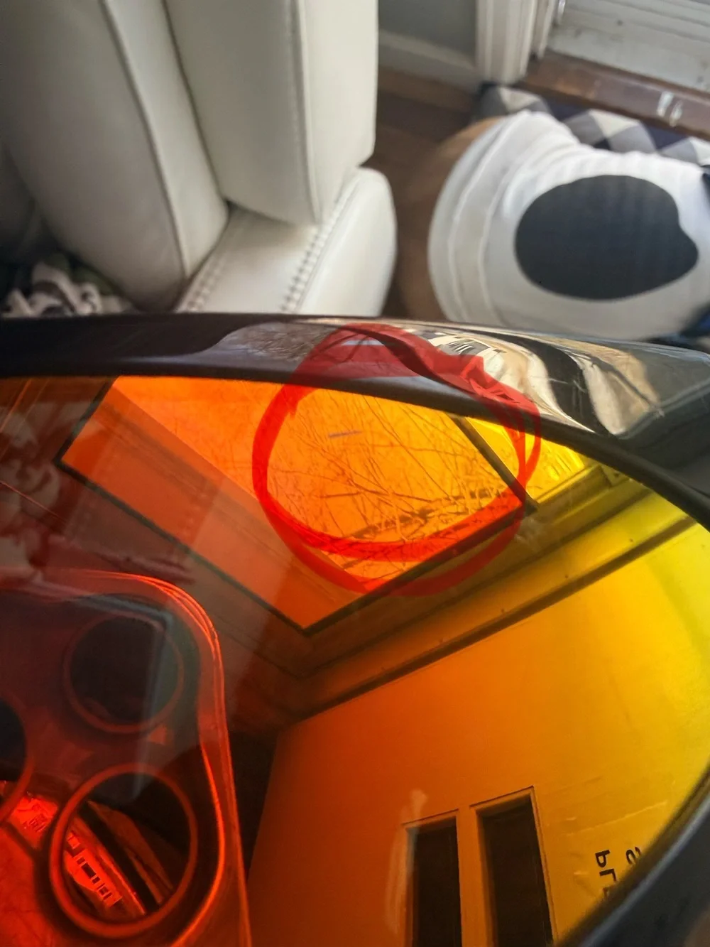 Rick Owens Gene Sunglasses Black Pink Color